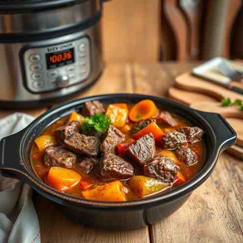 Traditional Beef Stew Slow Cooker - Faroese-Style Recipe
